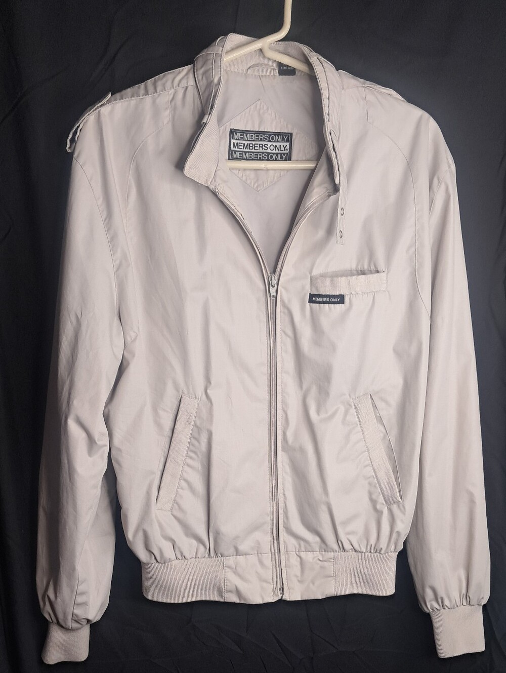 Members Only Beige Men's Bomber Jacket